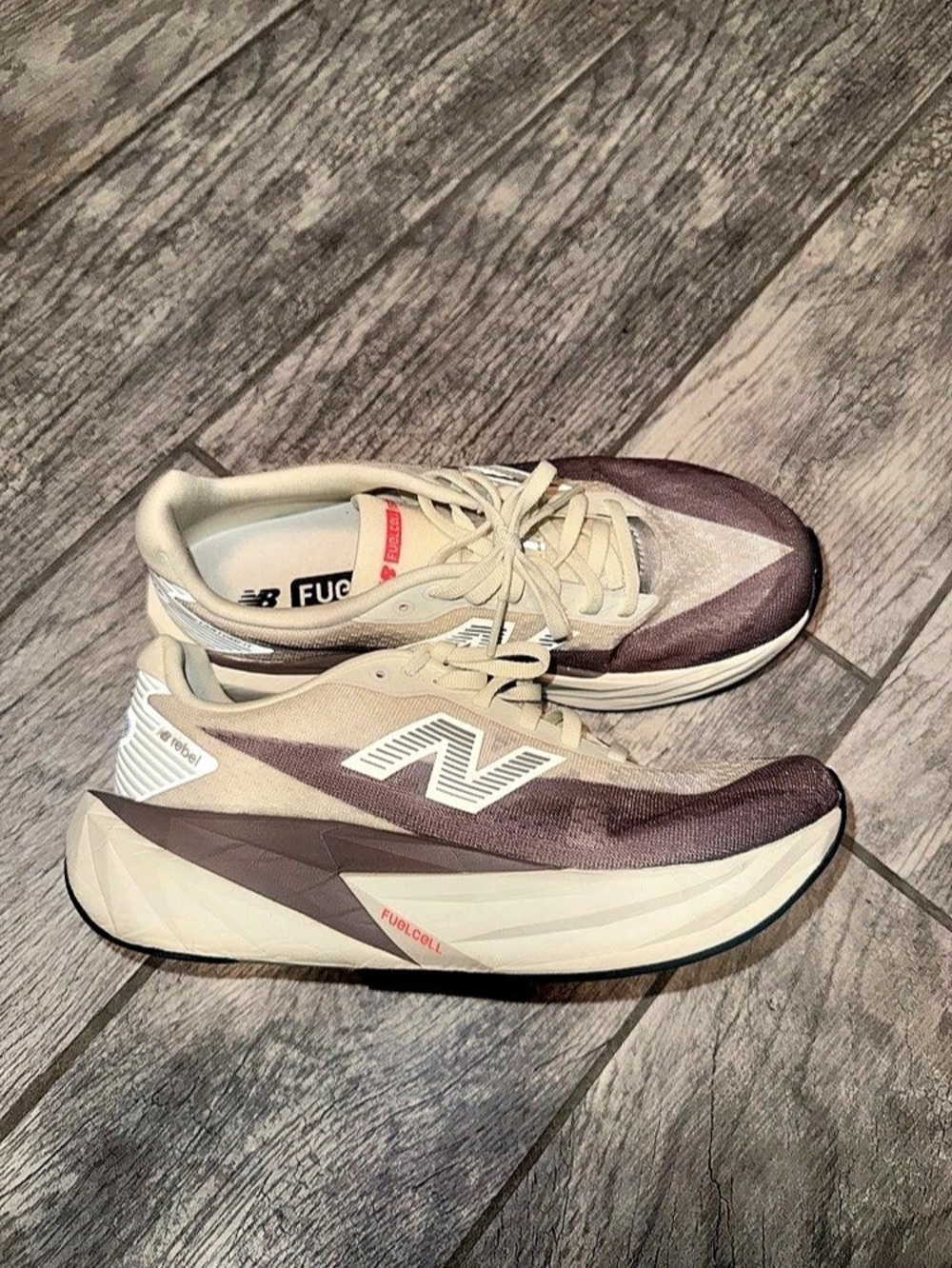 New Balance FuelCell Rebel Athletic Shoes Brown & Beige